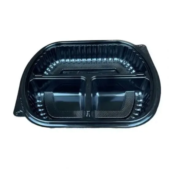 Özge Menü Box 3 Bölmeli Yemek Kabı 02 Set - 3 Bölmeli Mikrodalga Kaplar