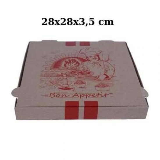 Toptan Pizza Kutusu 28x28x3,5-100 Ad