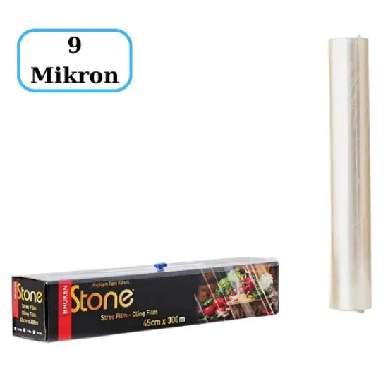 Stone Kutulu Pvc Streç 30X300Mt 9 Mic