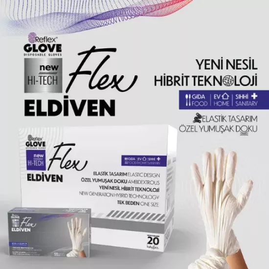 Reflex Flex Tpe Beyaz Eldiven