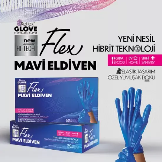 Reflex Flex Tpe Mavi Eldiven
