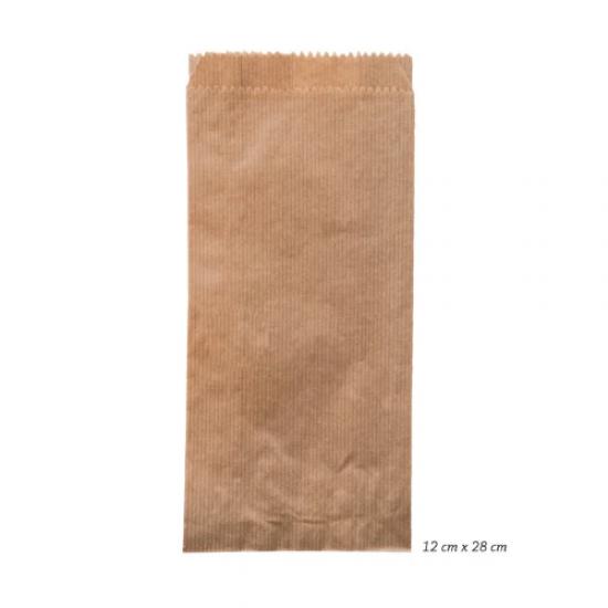 Çizgili Şamua Kraft Kese Kağıdı 12X28 cm 10 Kg - Kraft Kese Kağıdı Toptan