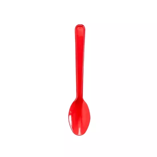 Lüks Plastik Dondurma Kaşığı Kırmızı 100 Adet