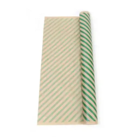Yeşil Çizgi Baskı Şamua Kağıt 70x100cm