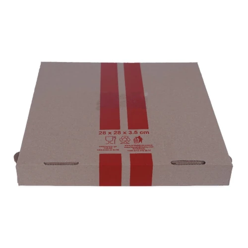 Standart Pizza Kutusu 33x33x3,5 cm 100 Adet