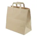 Düz Saplı Kraft Çantalar